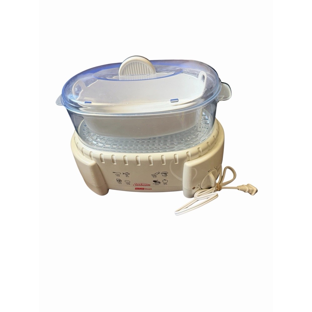 Sunbeam Instant Steam Electric Steamer Model 4710 Food Veggie Rice Cooker